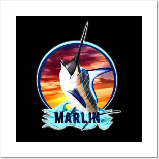Marlin fishing Posters and Art